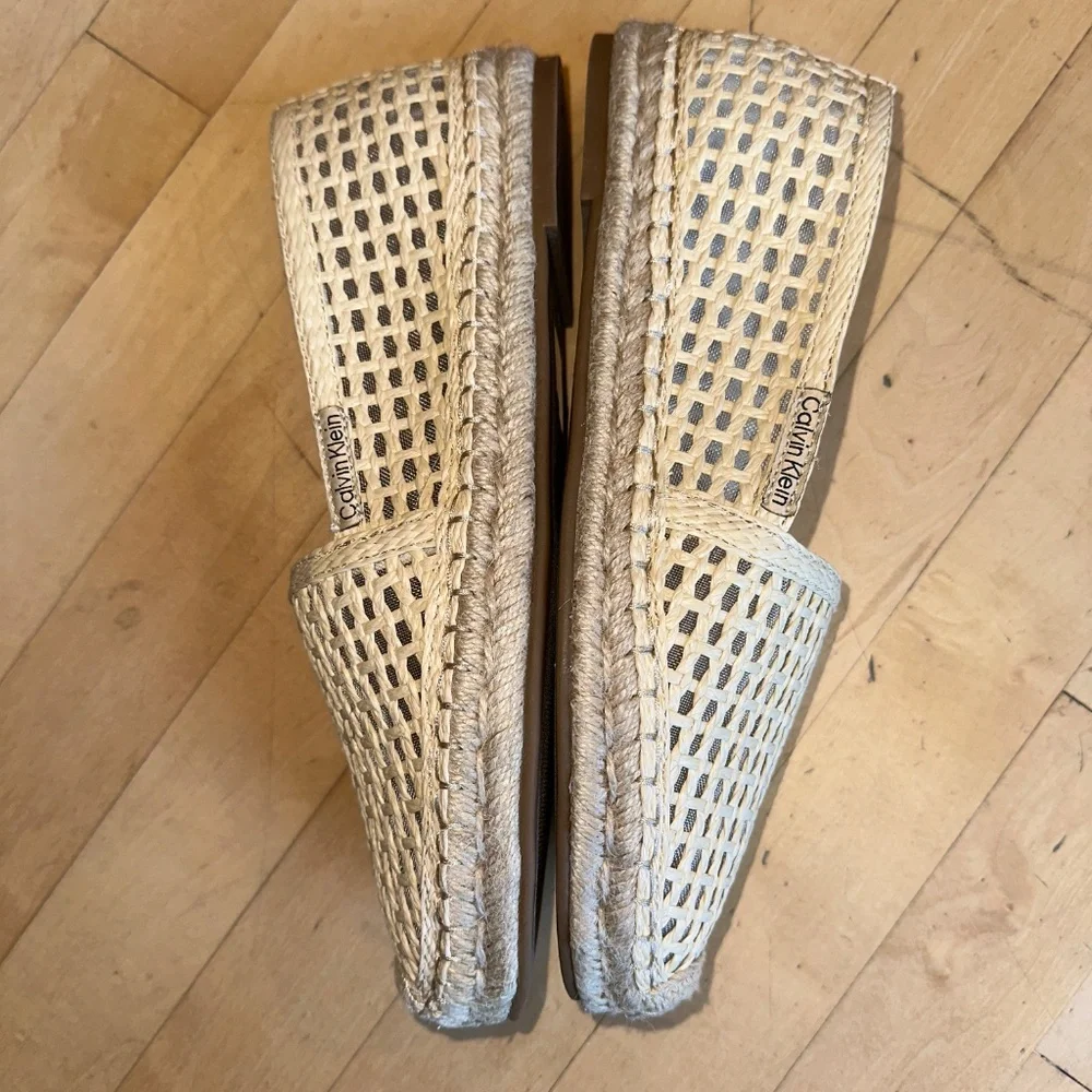 Calvin Klein Presley woven espadrille, 10, PG1467